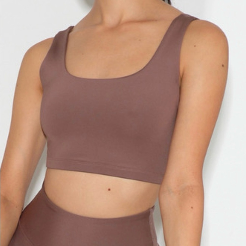 Year of Ours Recycled Go To Sports brown Bra in Coco Size small
